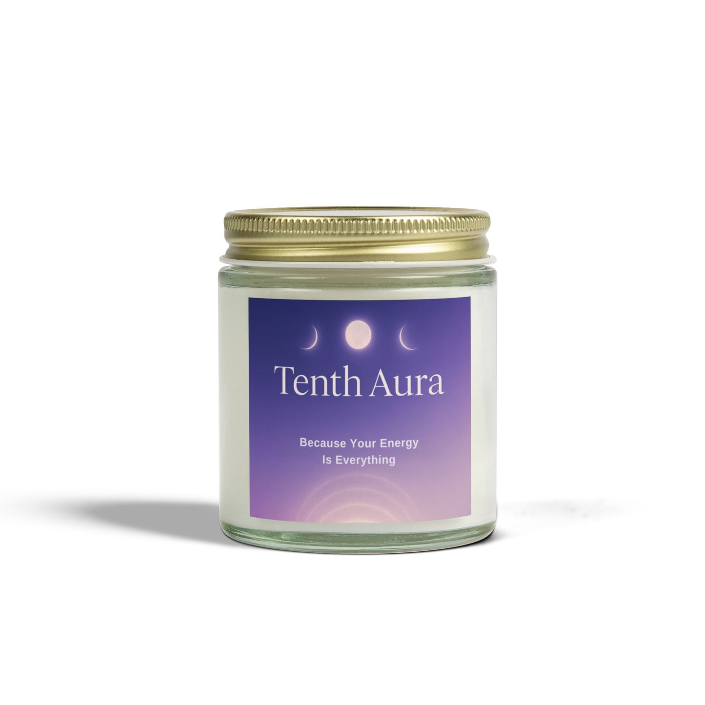 Tenth Aura Scented Candles, Coconut Apricot Wax (4oz, 9oz)