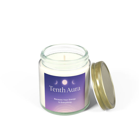 Tenth Aura Scented Candles, Coconut Apricot Wax (4oz, 9oz)