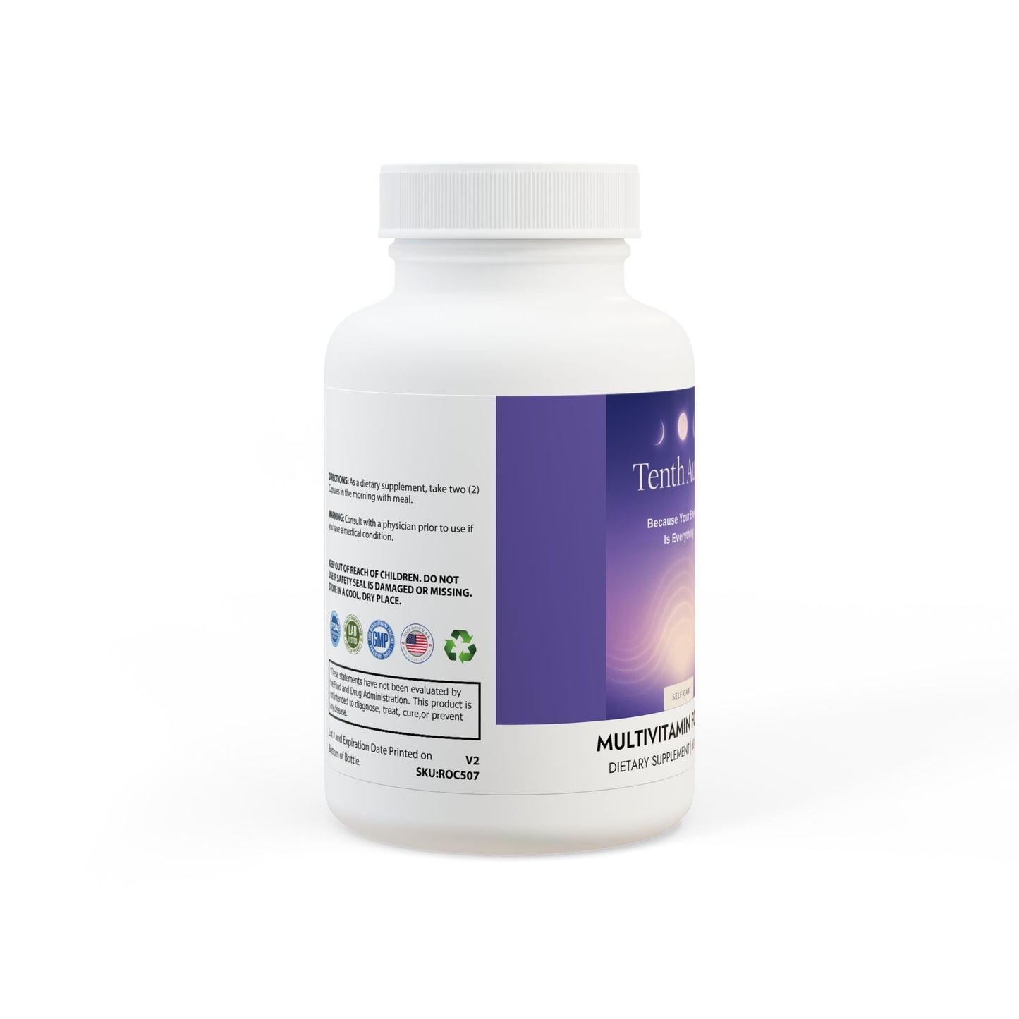 Multivitamin for Men Supplement (60 Capsules), Non-GMO,  Lactose Free