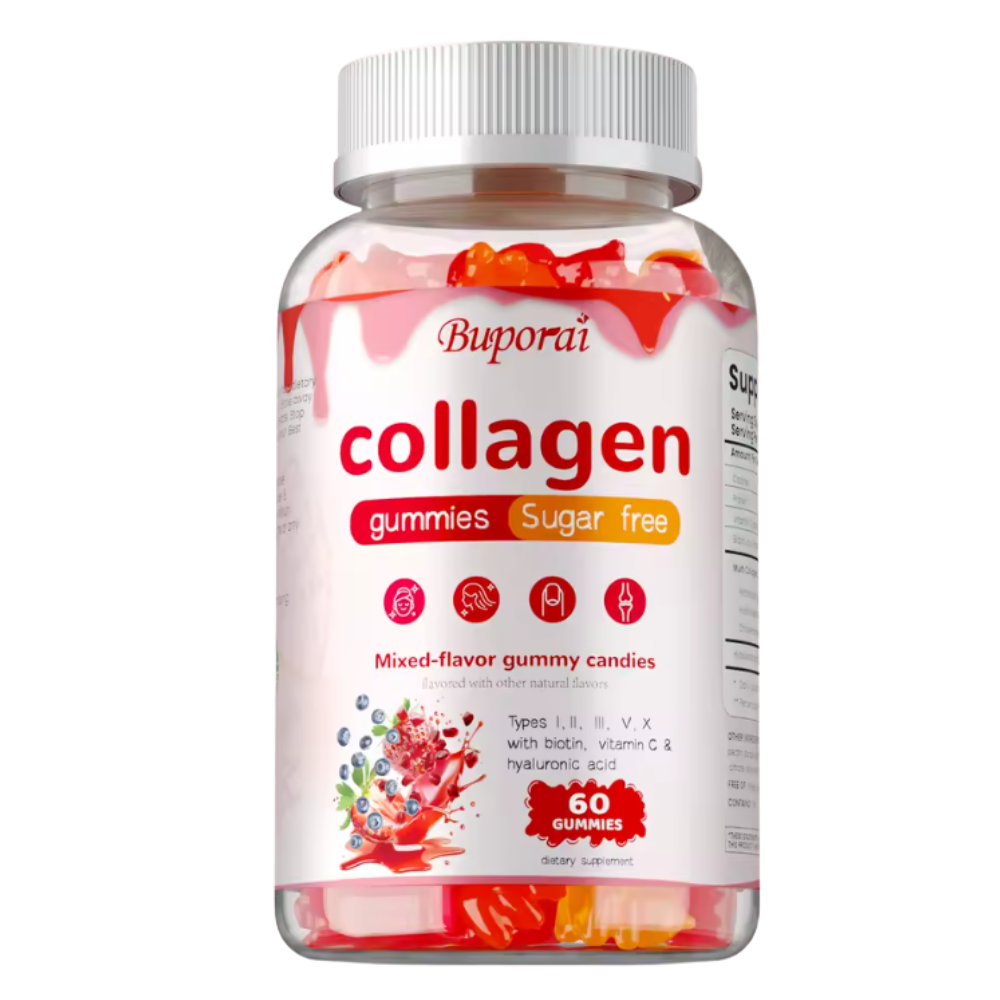 Multi Collagen Gummies – Hair, Skin & Nails, Digestion & Joint Support | Anti-Aging Antioxidant Formula, Reduces Wrinkles – 60 Gummies