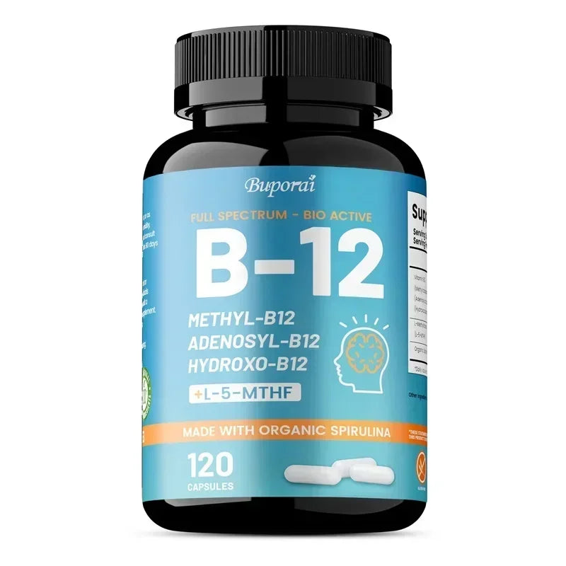 Vitamin B12 Supplement – Energy Production, Brain & Nervous System Support | Metabolism & Daily Vitality Boost