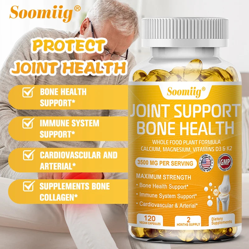 Calcium with Vitamin D3 + K2 Supplement | Bone, Joint, Heart & Immune Health Support for Men & Women