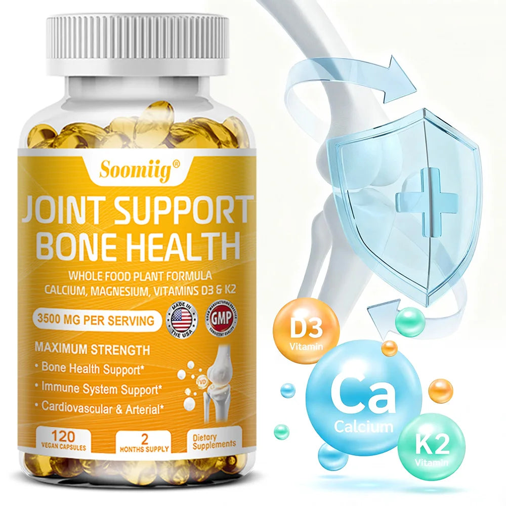 Calcium with Vitamin D3 + K2 Supplement | Bone, Joint, Heart & Immune Health Support for Men & Women