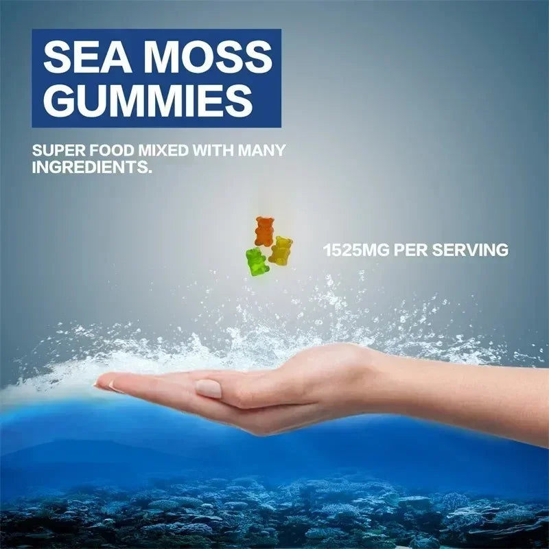 Sea Moss Gummies for Immune Support | Skin, Joint & Gut Health | Natural Detox | Thyroid Support