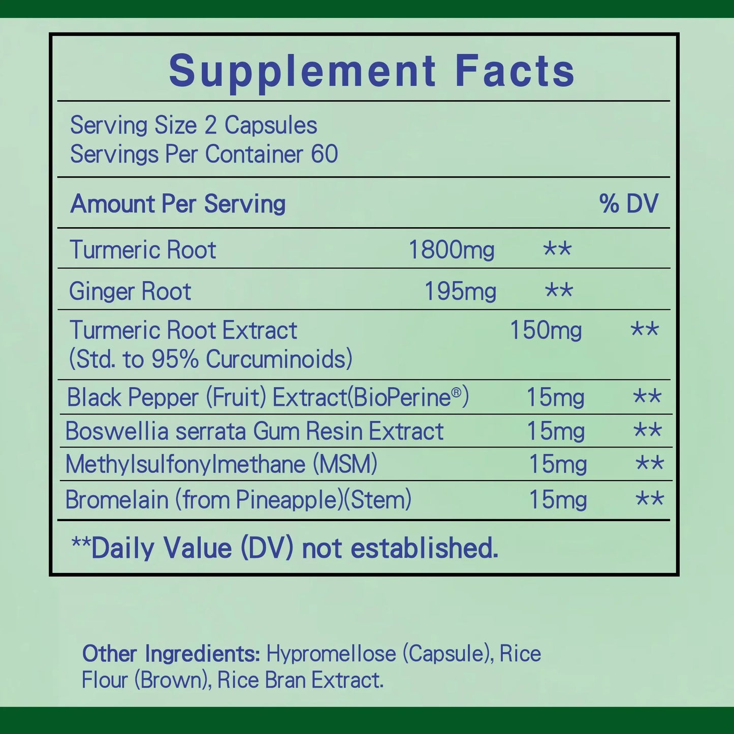 Turmeric Curcumin with Ginger – Joint Health, Mobility & Absorption Support | Anti-Inflammatory Wellness Supplement – 120 Capsules