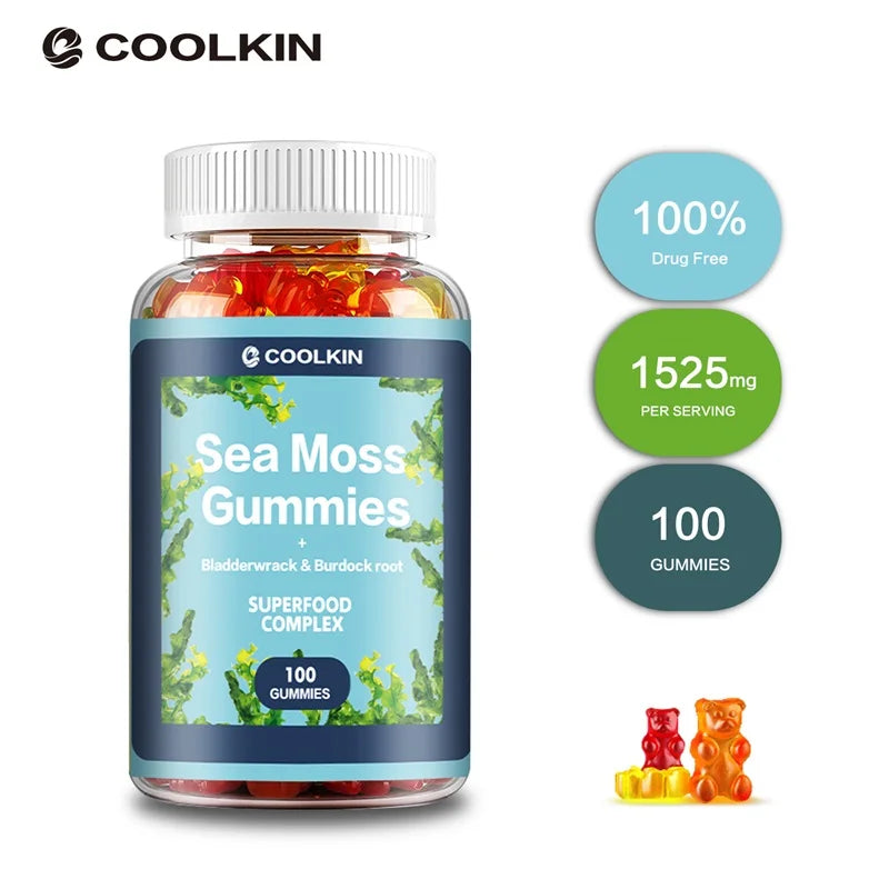 Sea Moss Gummies for Immune Support | Skin, Joint & Gut Health | Natural Detox | Thyroid Support