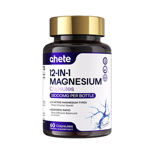 12-in-1 Magnesium Capsules | Daily Wellness Support | Comprehensive Formula Magnesium
