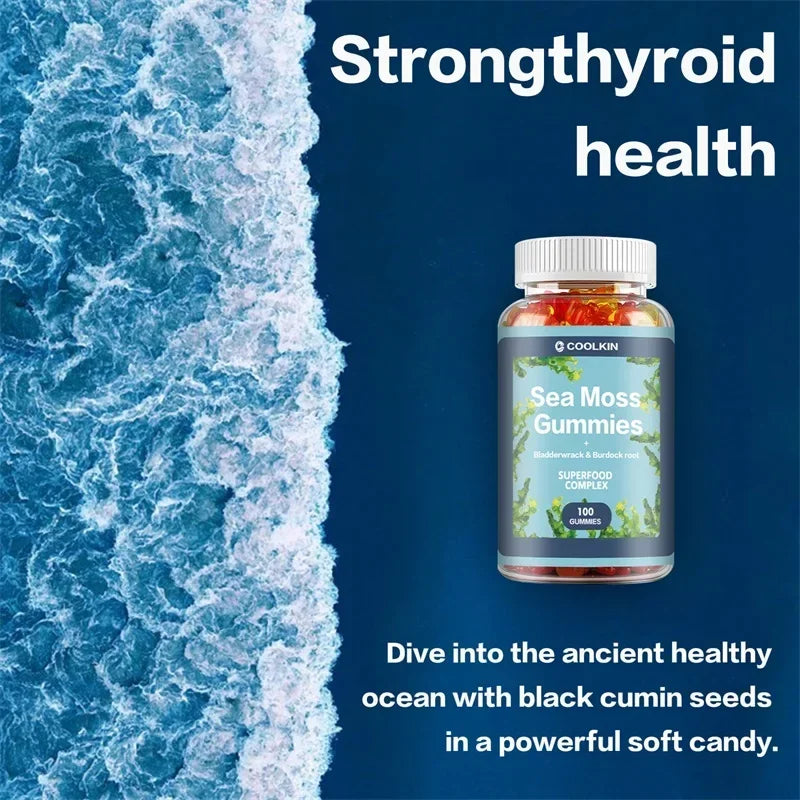Sea Moss Gummies for Immune Support | Skin, Joint & Gut Health | Natural Detox | Thyroid Support